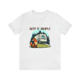 Camping Tshirt Design Keep it Simple Bella Canvas 3001 Tshirt Gift Idea