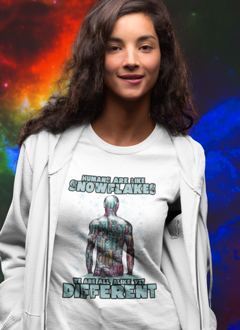 Humans are Like Snowflakes Bella+Canvas 3001 T-Shirt